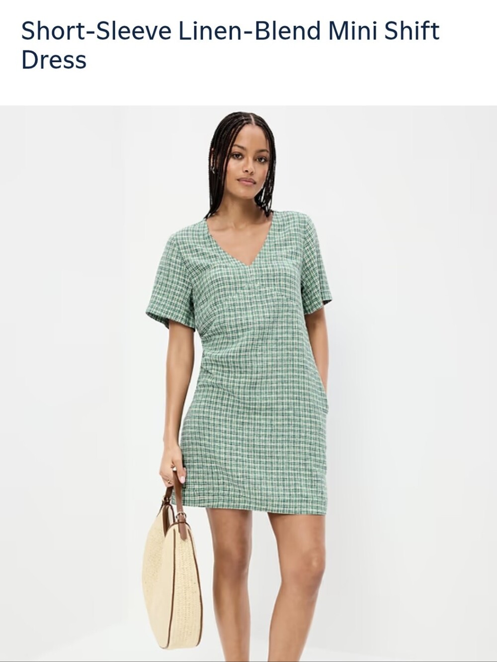 XXL TALL.Old Navy Linen Blend Shift Dress